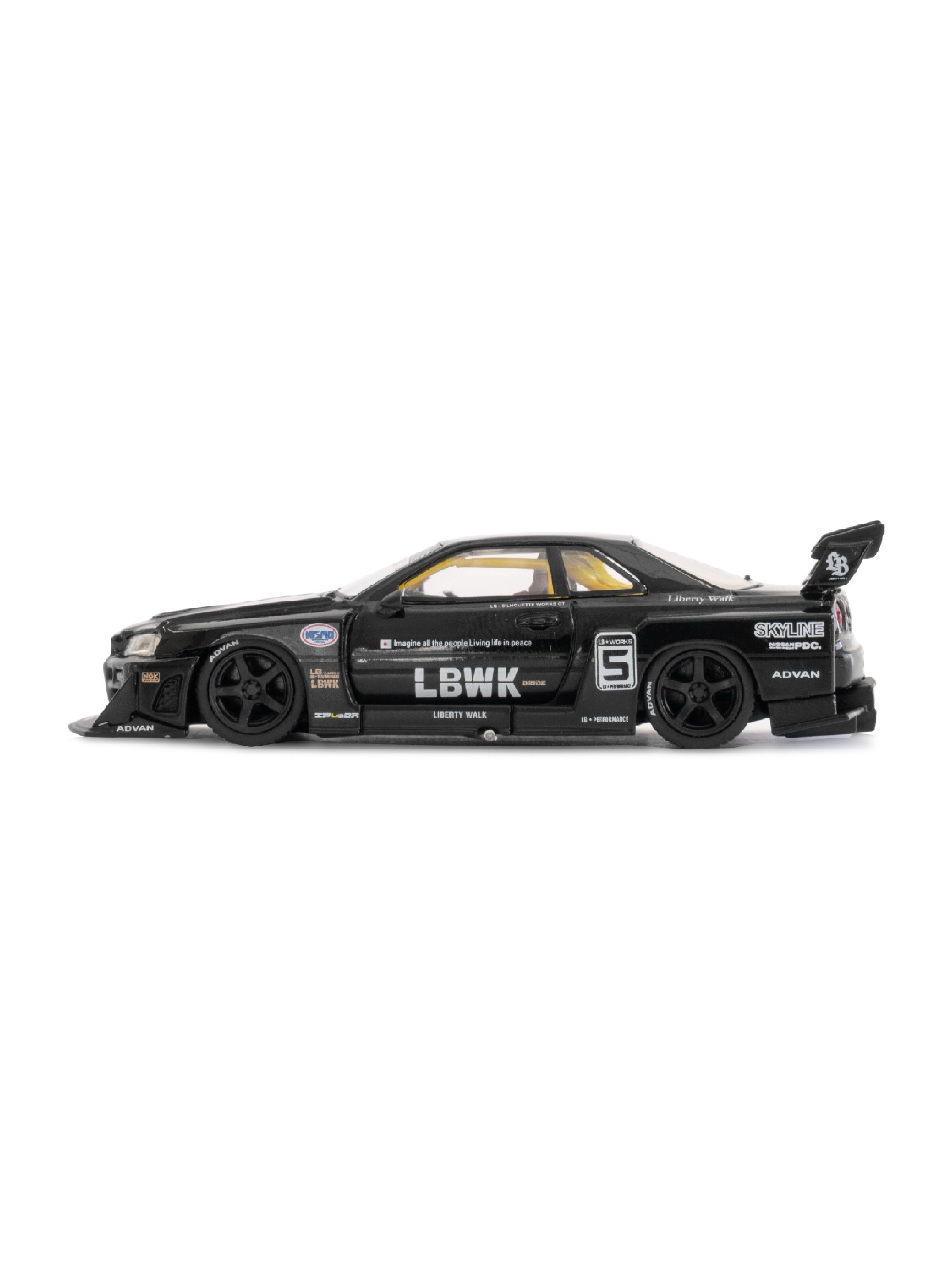 MINI GT 1/64 Nissan LB-ER34 Super Silhouette Black Blister