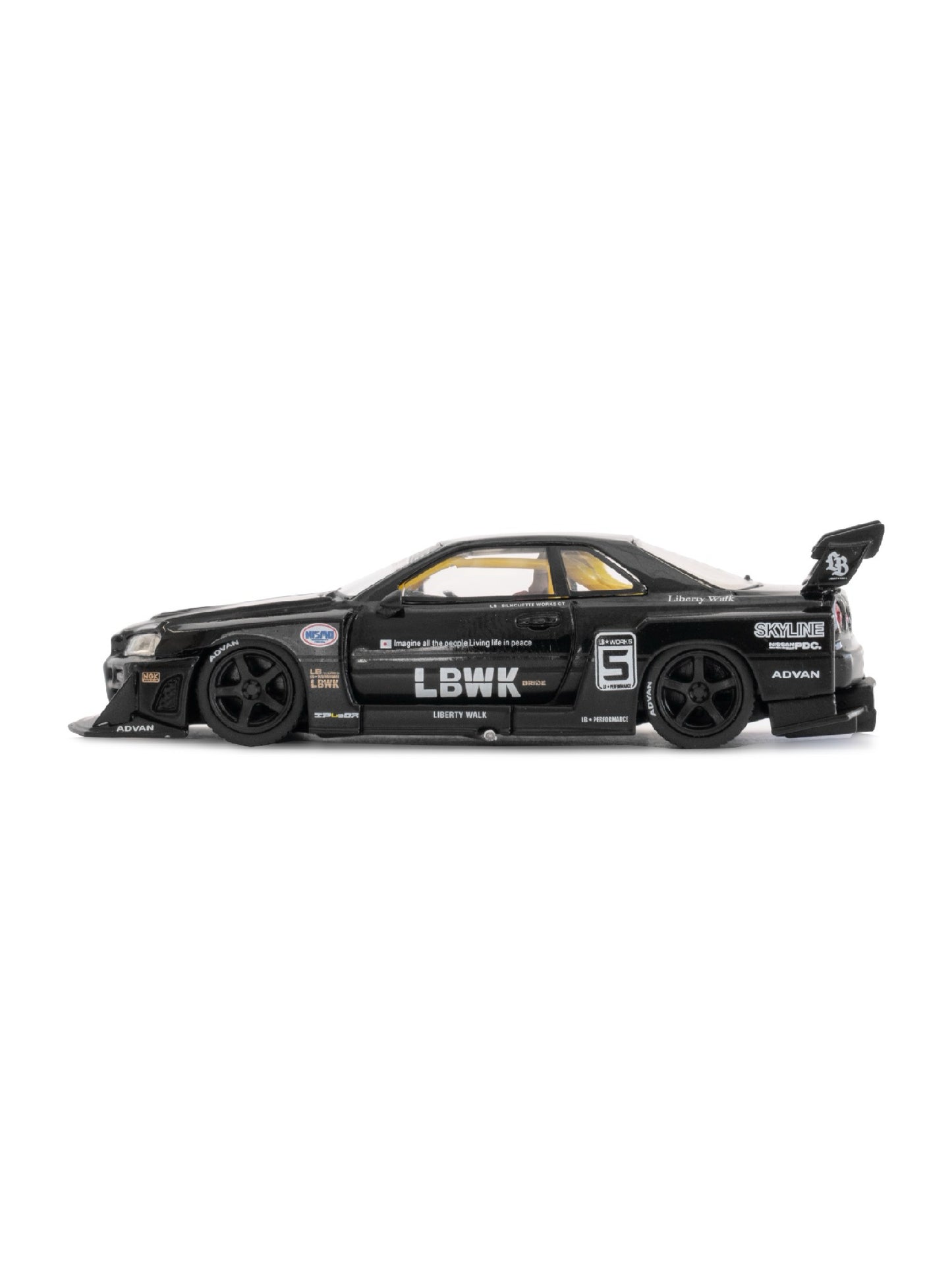MINI GT 1/64 Nissan LB-ER34 Super Silhouette Black Blister