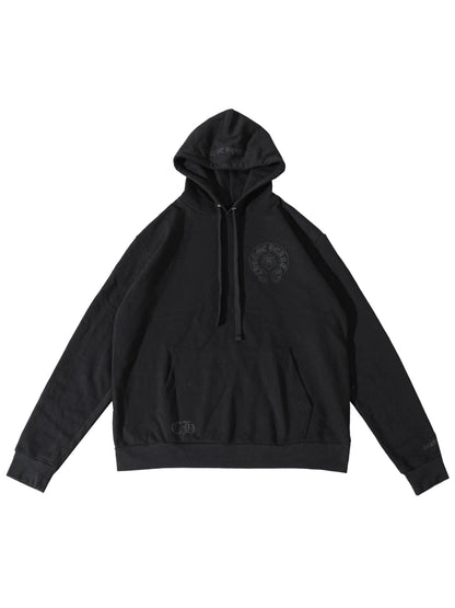 Chrome Hearts Cannes Exclusive Fleur De Lis Horseshoe Hoodie Black