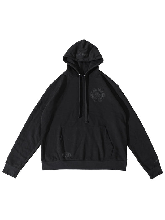 Chrome Hearts Cannes Exclusive Fleur De Lis Horseshoe Hoodie Black