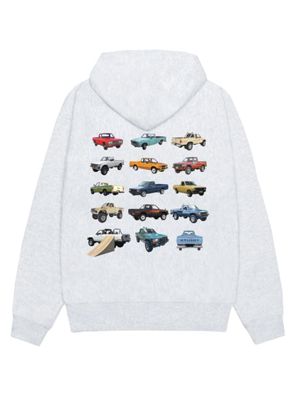 Stussy Pick Up Zip Hoodie Ash Heather