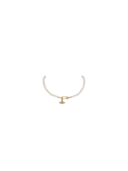 Vivienne Westwood Lucrece Pearl Necklace Gold Light Creamrose