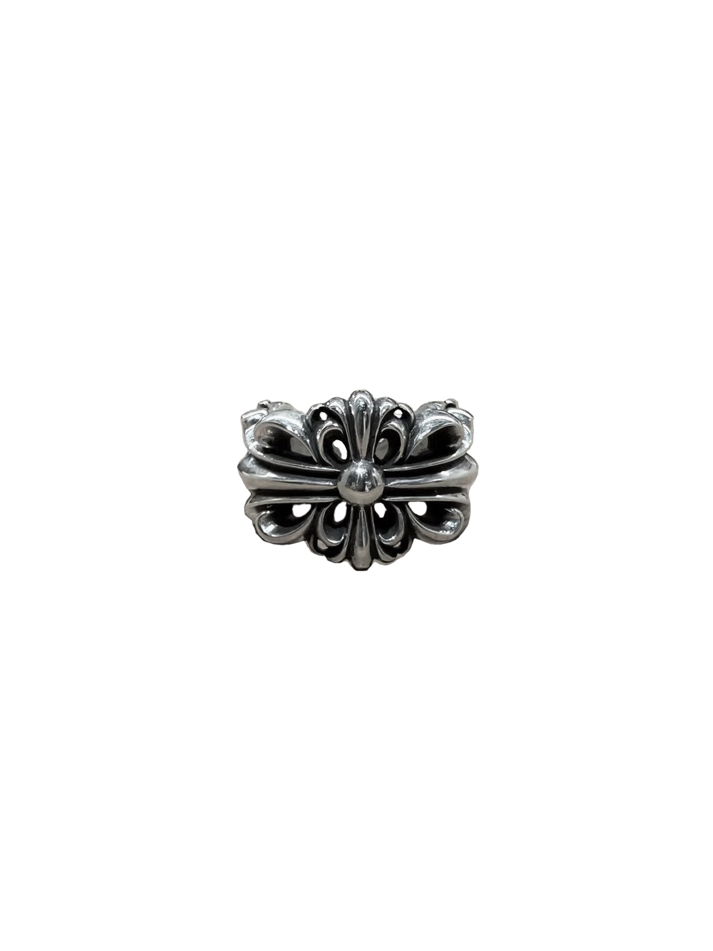 Chrome Hearts Double Floral Ring US 10 C419016595-Used