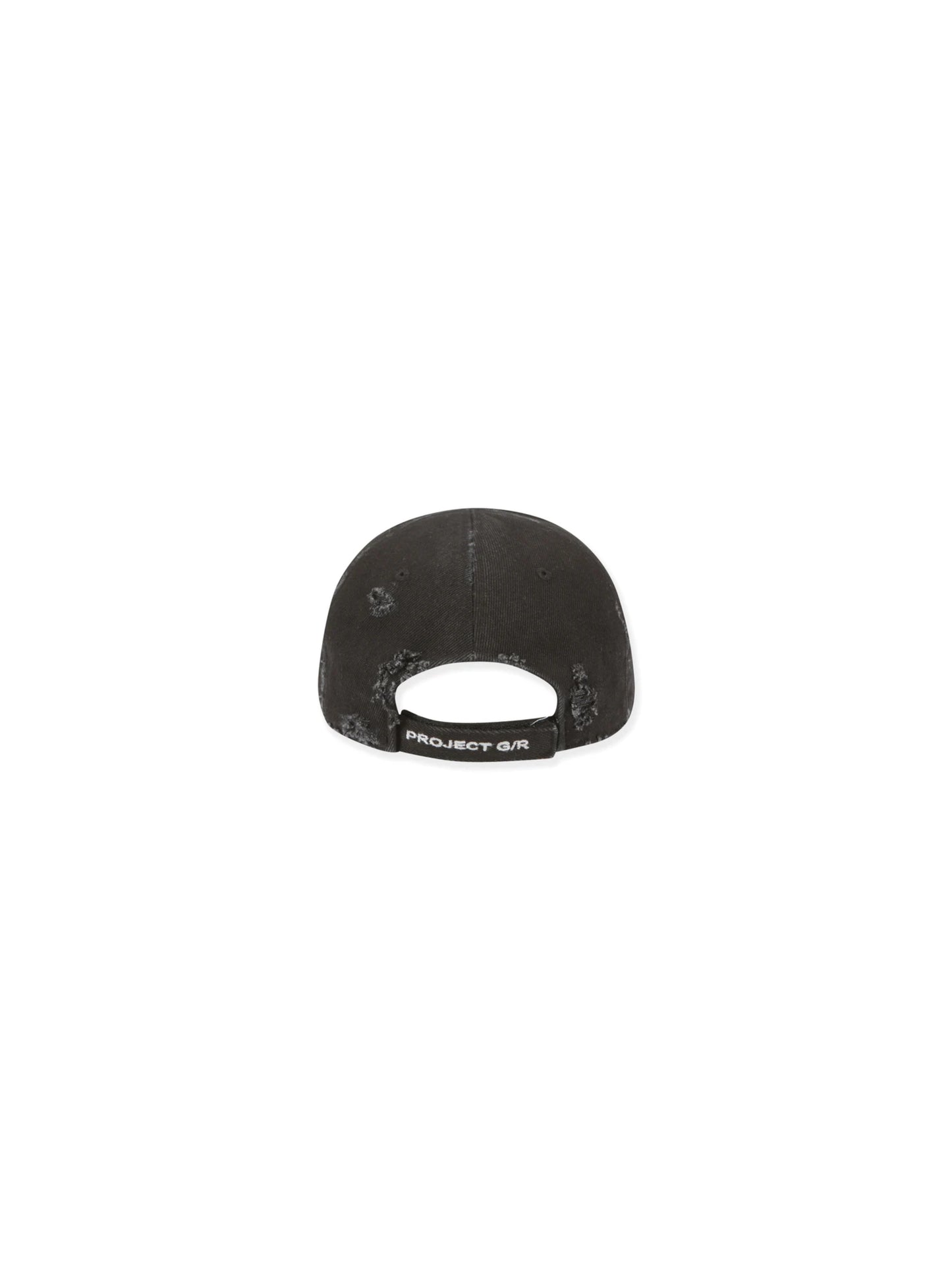 Project G/R x Mastermind Washed Crushed Cap Black