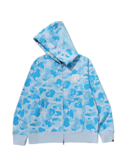 Bape ICY Abc Camo Shark Full Zip Hoodie Blue
