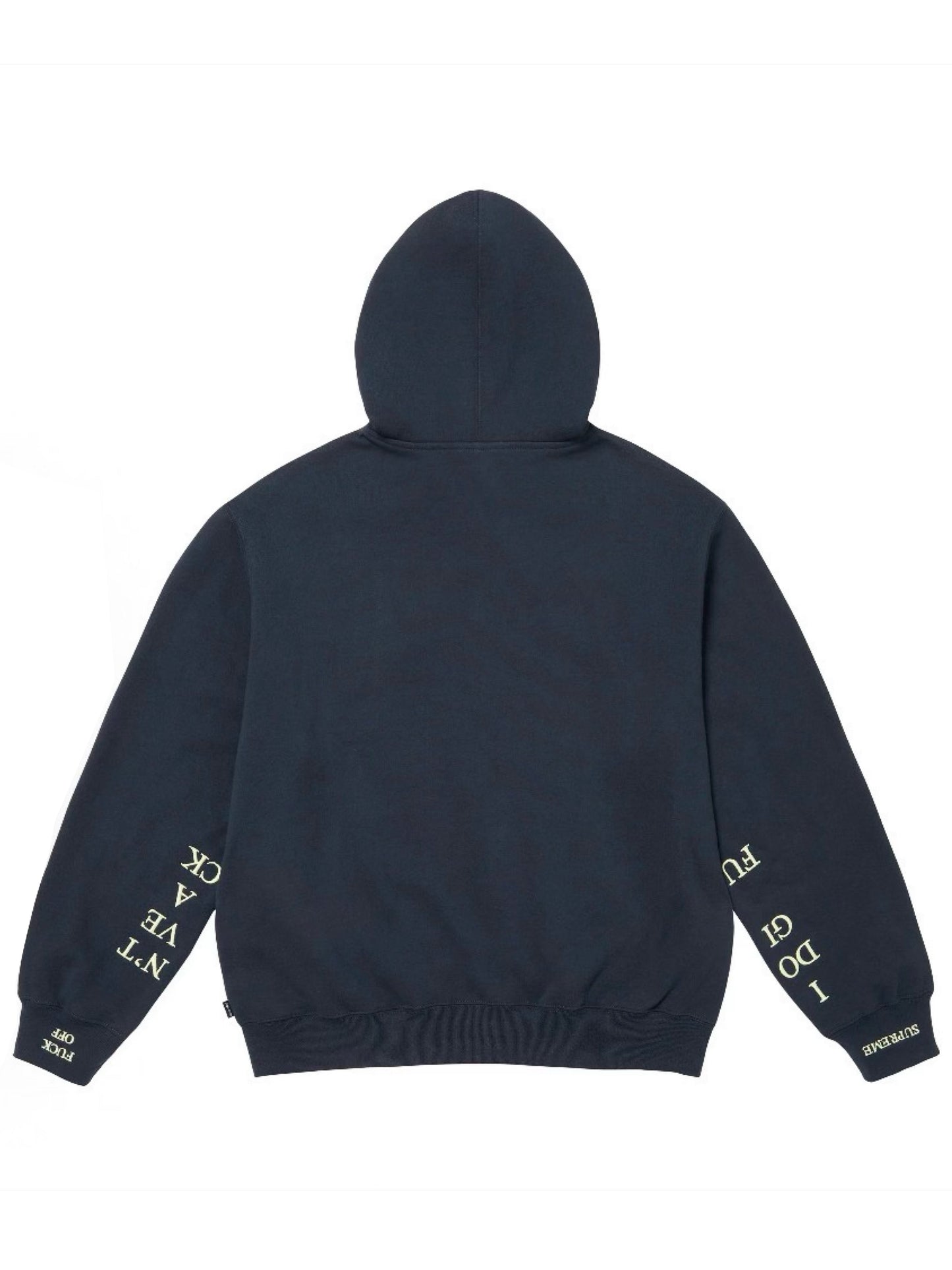 Supreme IDGAF Zip Up Hoodie Blue