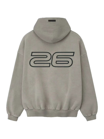 Essentials 25 Holiday Heavy Fleece 90s Hoodie Smoke Grey