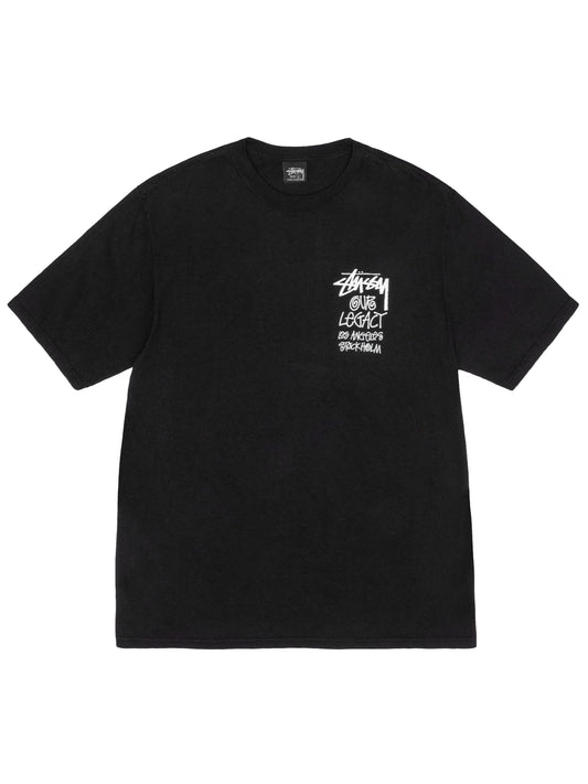 Stussy & Our Legacy Work Shop 8 Ball Yin Yang Pigment Dyed Tee Black