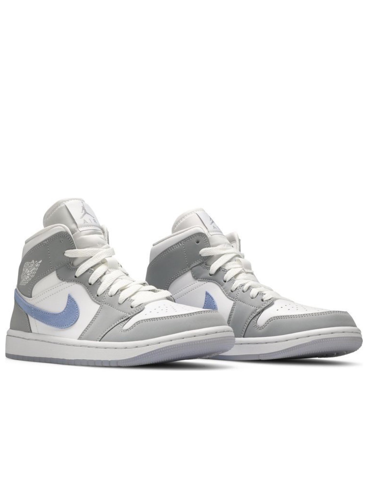 Air Jordan 1 Mid Wolf Grey Aluminum (W) BQ6472-105