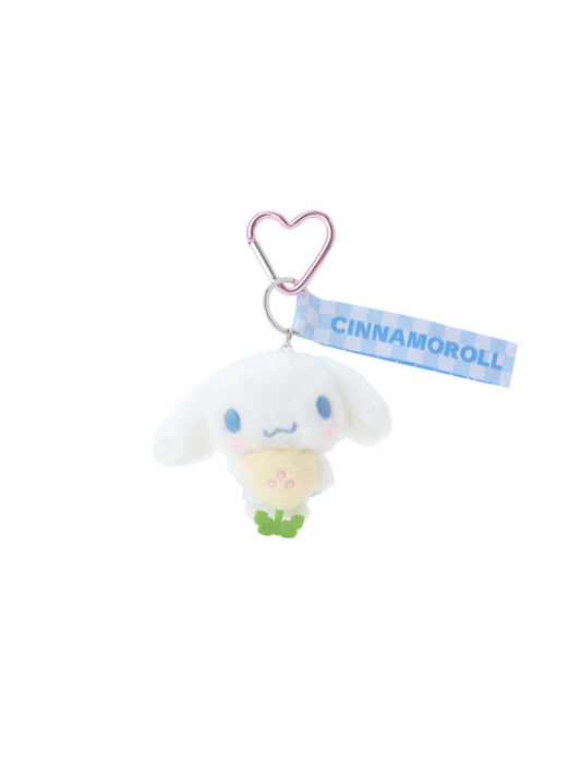 Japan Sanrio Original Mascot Holder - Cinnamoroll / Pastel Checker