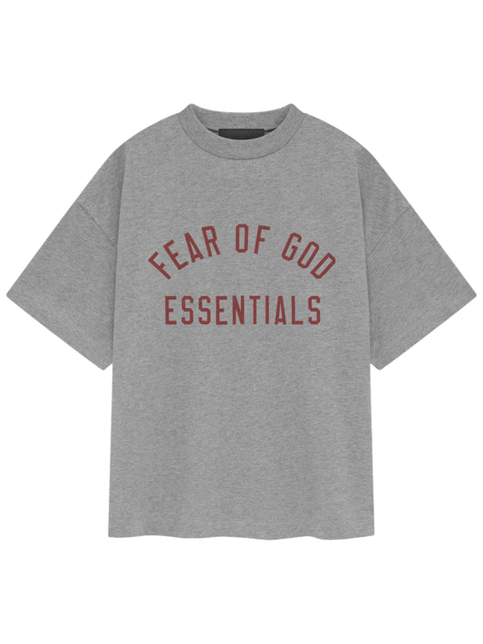 Essentials 24Fw Kids Jersey Crewneck Tee Dark Heather