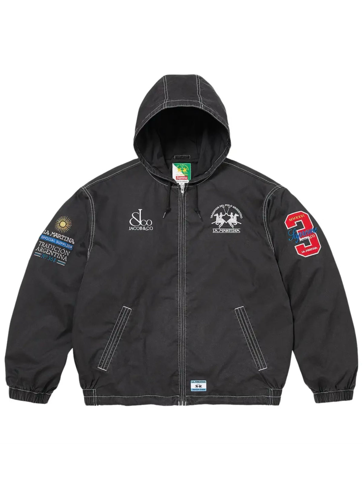 Supreme La Martina Jacob & Co Lightweight Hooded Jacket Black