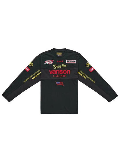 Supreme Vanson Leathers LS Top Black