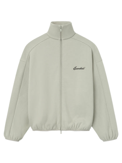 Essentials 25FW Modern Fit Track Jacket With Piping Abbey Stone
