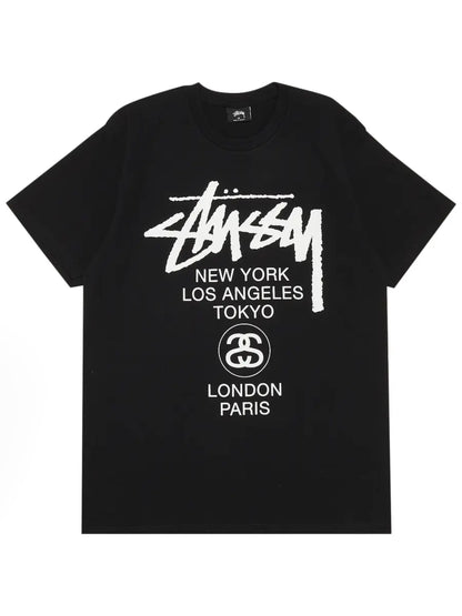 Stussy World Tour Tee Black