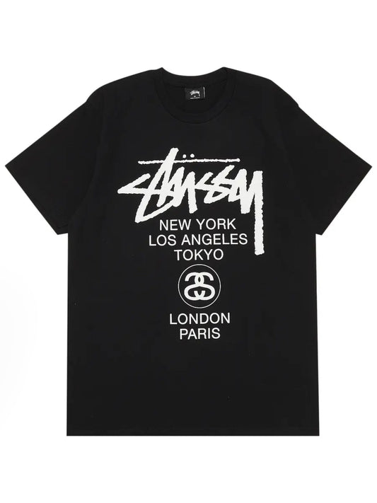 Stussy World Tour Tee Black