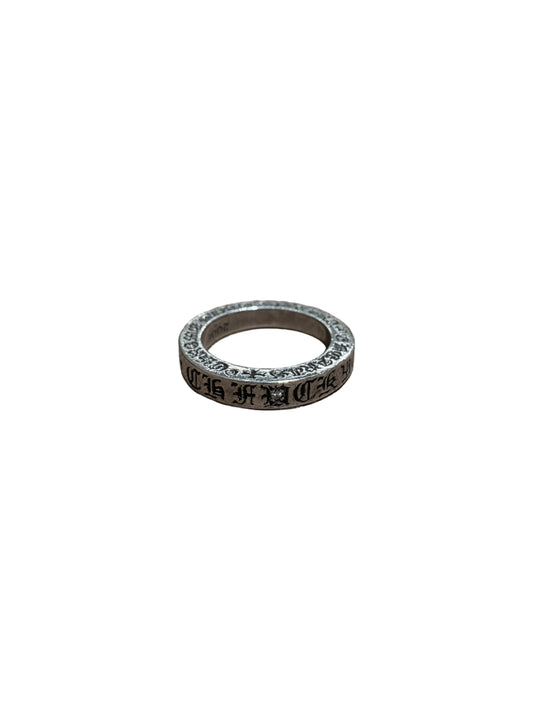 Chrome Hearts Silver Fxck You Spacer Ring with One Diamond US 6 C1209824-Used