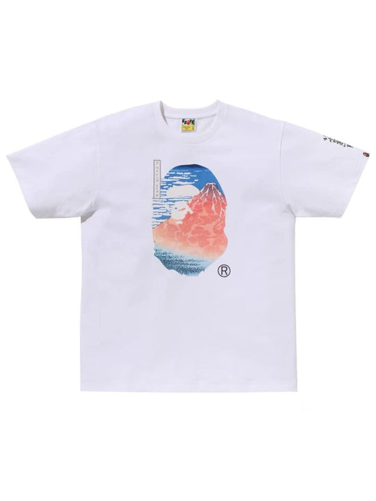 Bape x Ukiyo-E Ape Head Tee 2 White