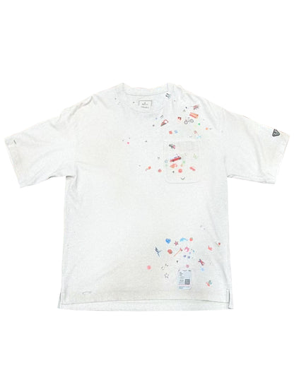 Maison Mihara Yasuhiro Kids Sticker Printed Tee Cream