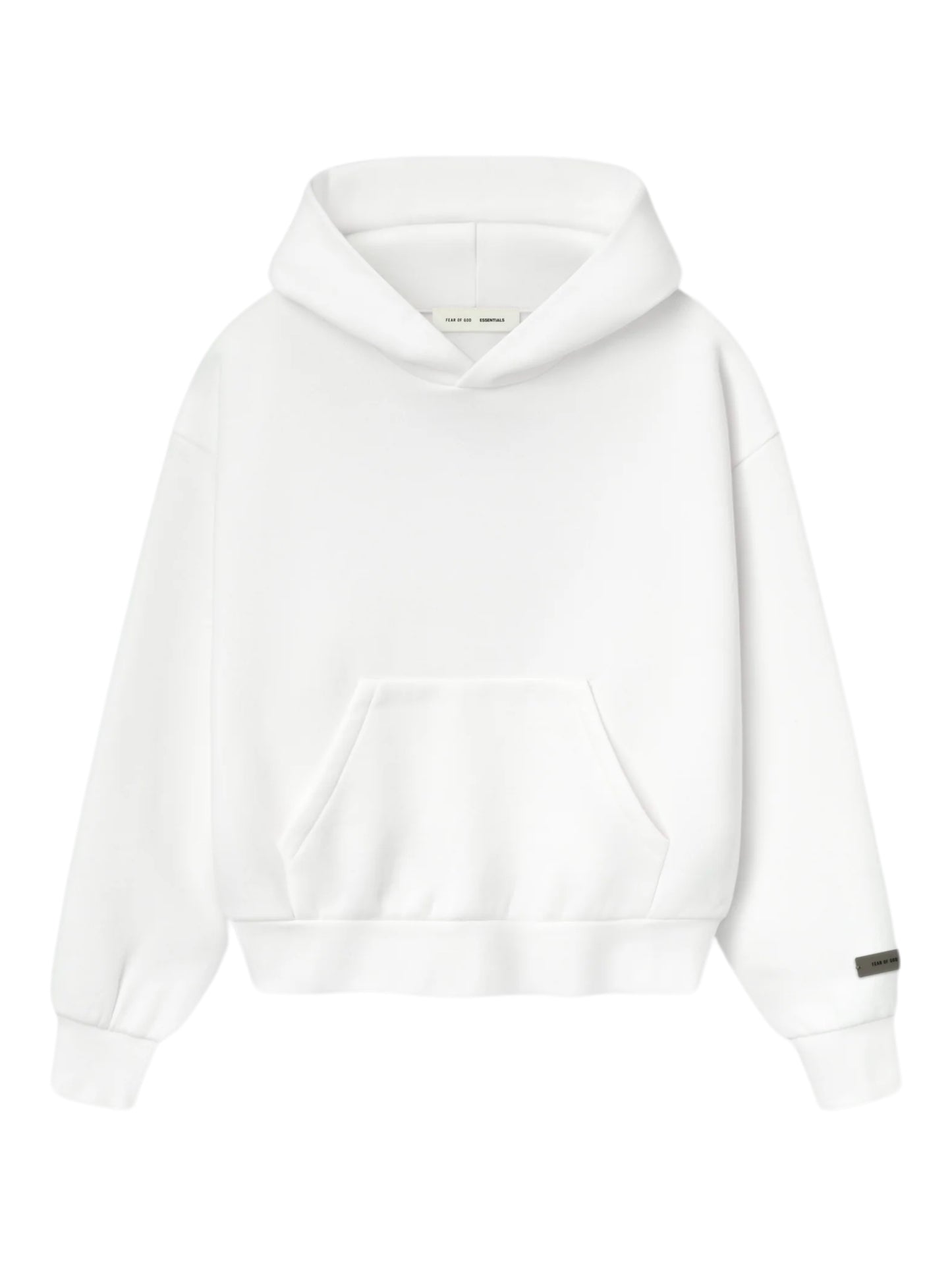 Essentials 25FW Womens Classic Fit Fleece Hoodie Cloud White