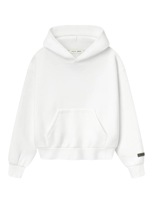 Essentials 25FW Womens Classic Fit Fleece Hoodie Cloud White