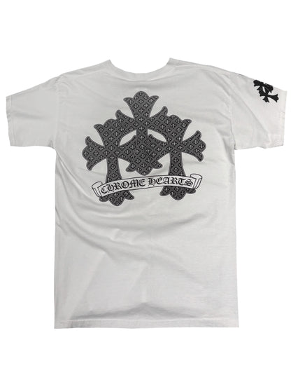 Chrome Hearts Vintage Triple Cross Logo Back Pocket Tee White L C118484819-Used