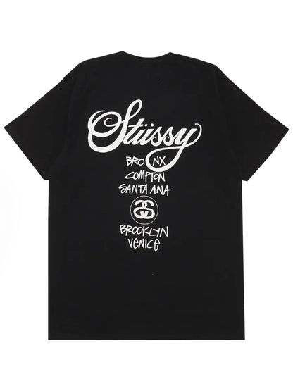 Stussy World Tour Tee Black
