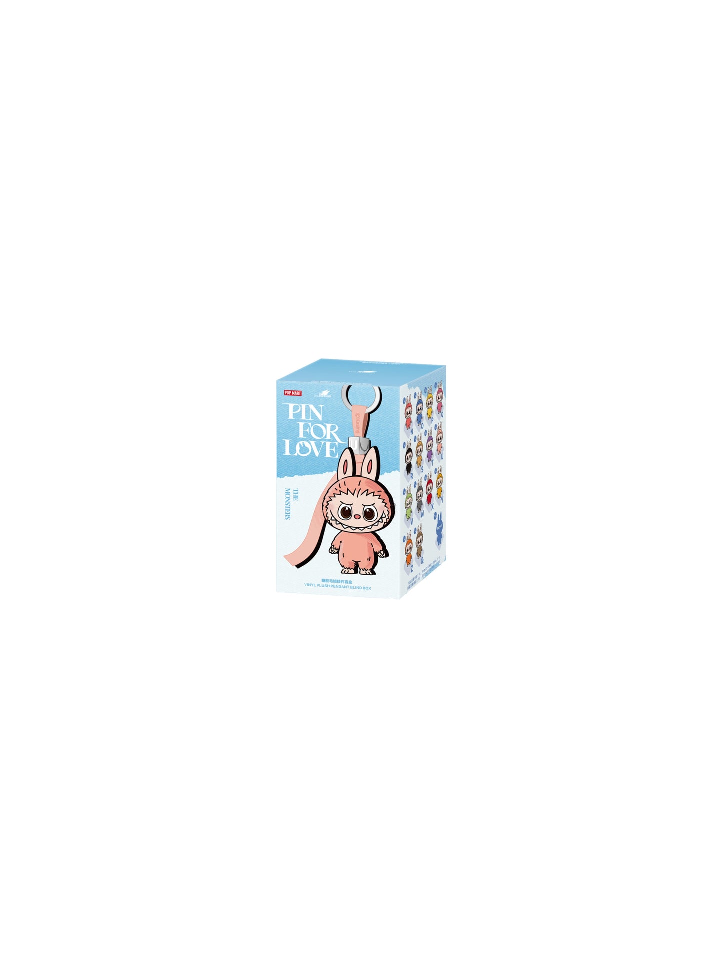 POP MART The Monsters Labubu PIN FOR LOVE SERIES Vinyl Plush Pendant blind box (N-Z)
