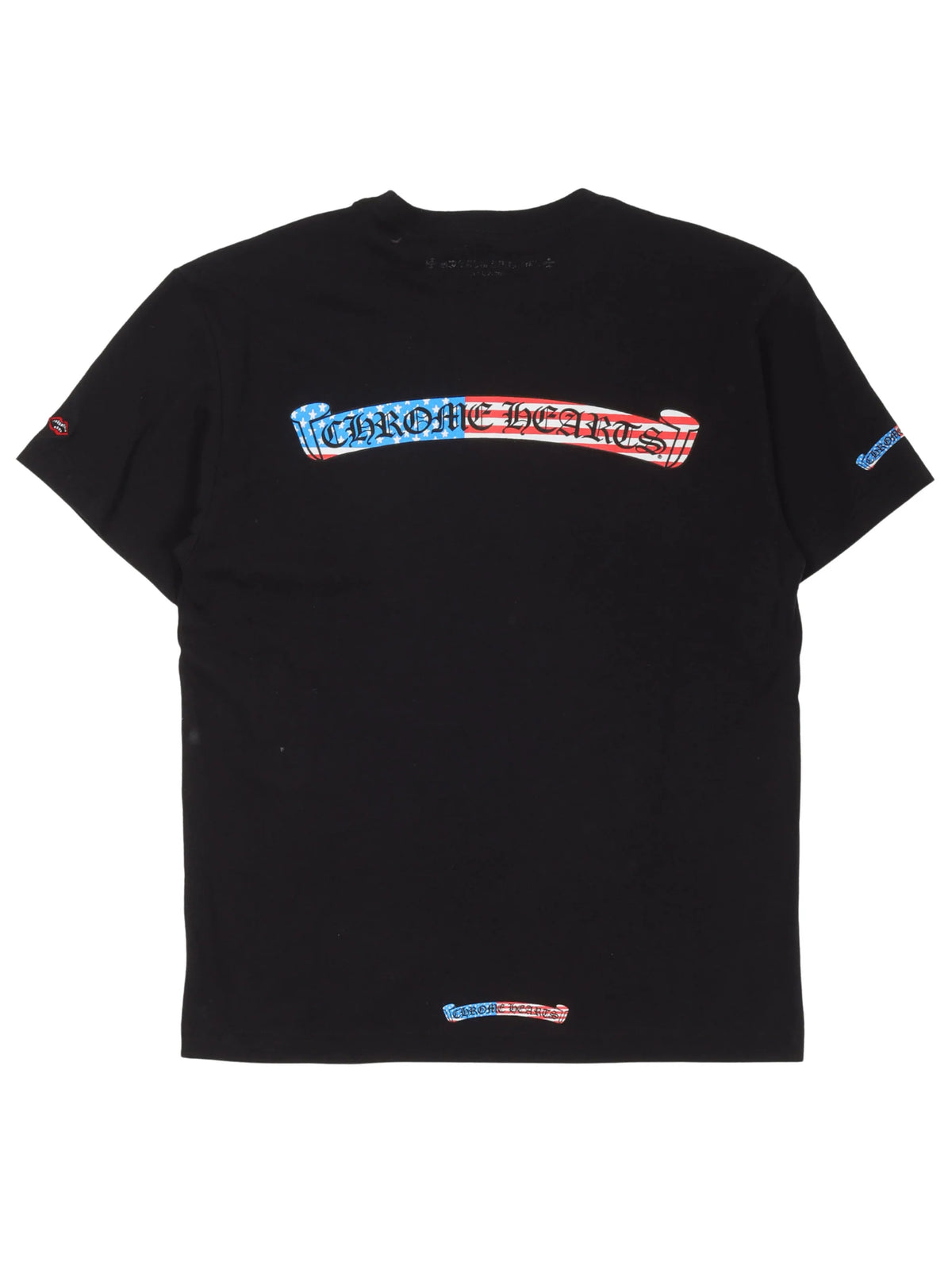 Chrome Hearts American Flag Scroll Tee Black