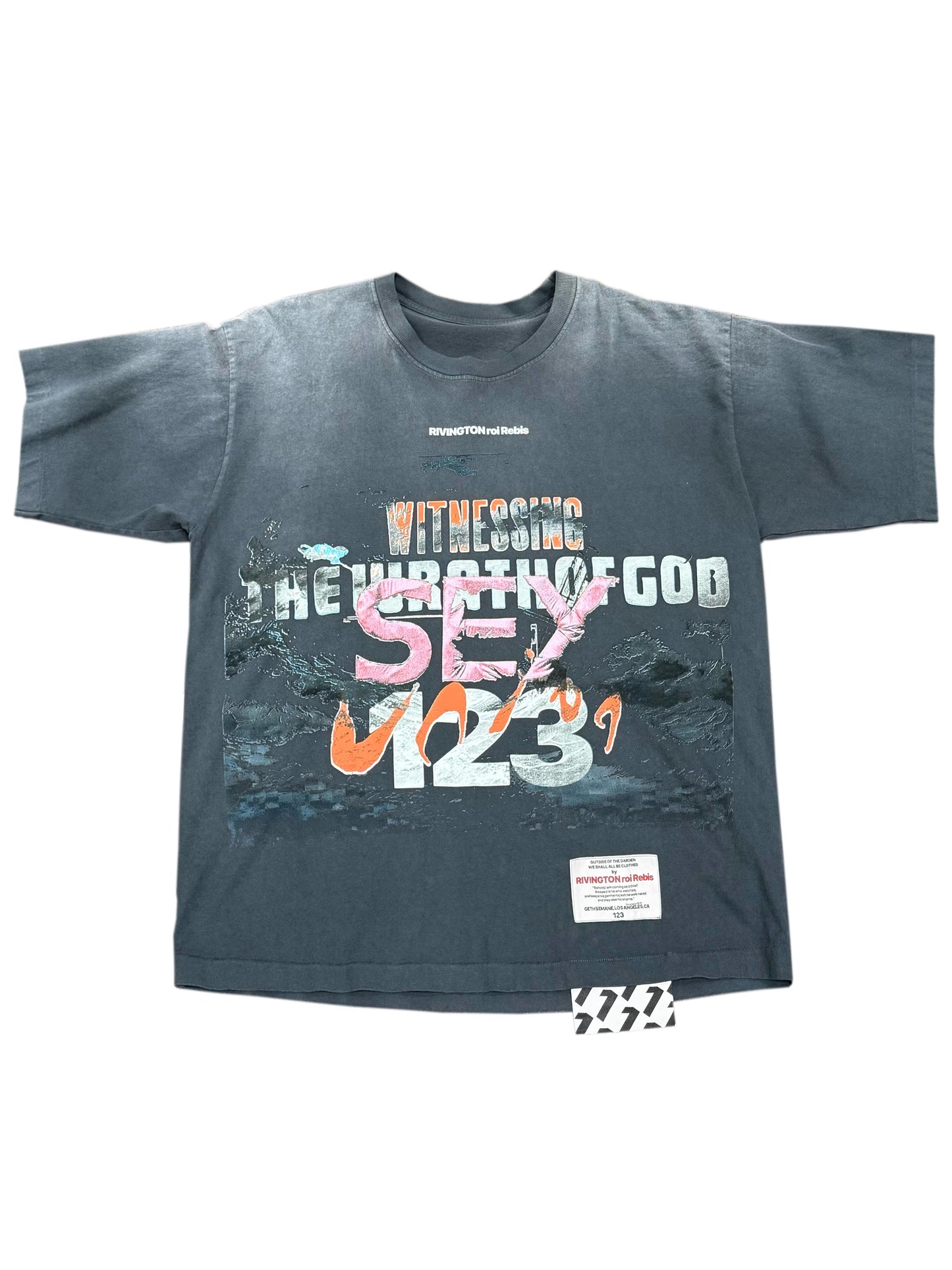 RRR123 Rivington Roi Rebis 123 Witnessing Sex Shirts Printed Washed Black