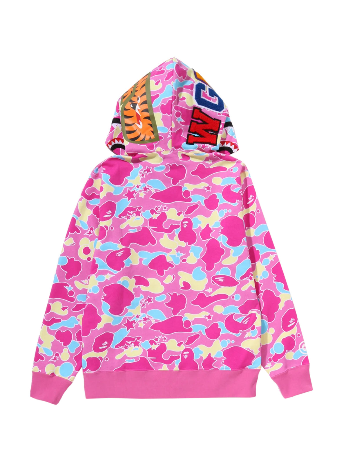 Bape Sta Camo Shark Full Zip Hoodie Pink
