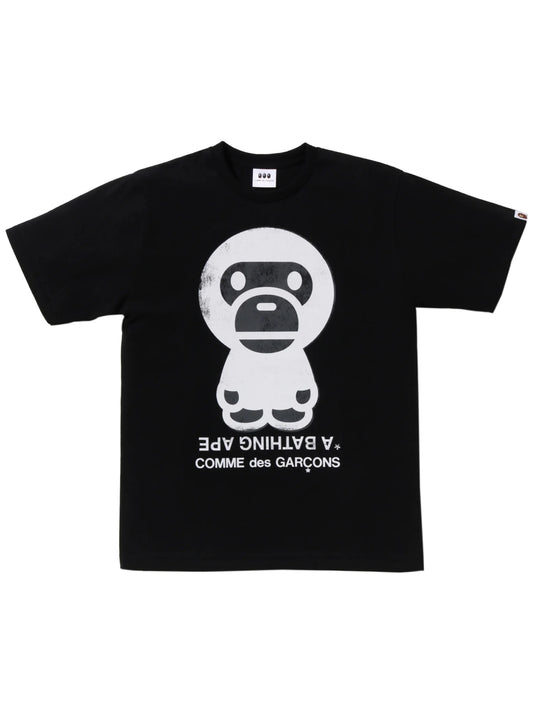 Bape x CDG Baby Milo Tee Black Osaka Exclusive