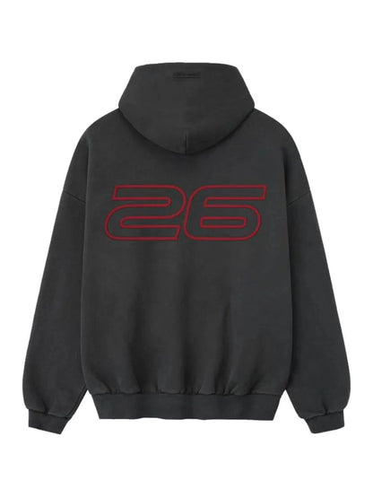 Essentials 25 Holiday Heavy Fleece 90s Hoodie Iron Grey
