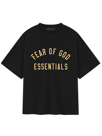 Essentials 24Fw Kids Jersey Crewneck Tee Black