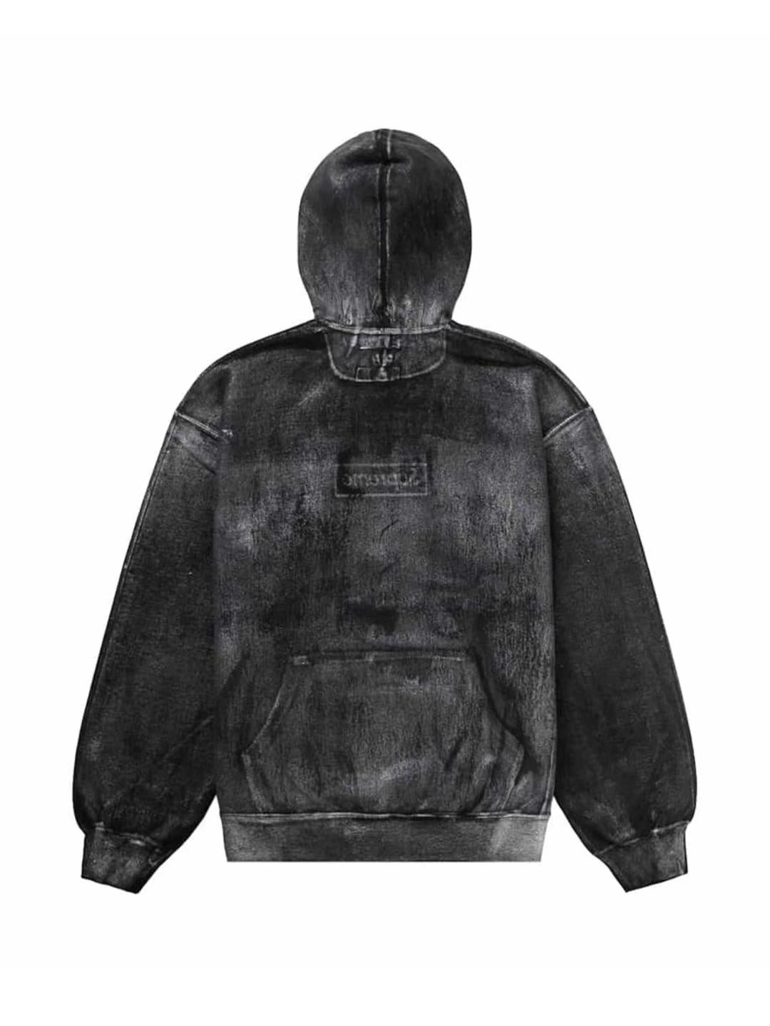 Supreme x MM6 Foil Box Logo Hoodie Black