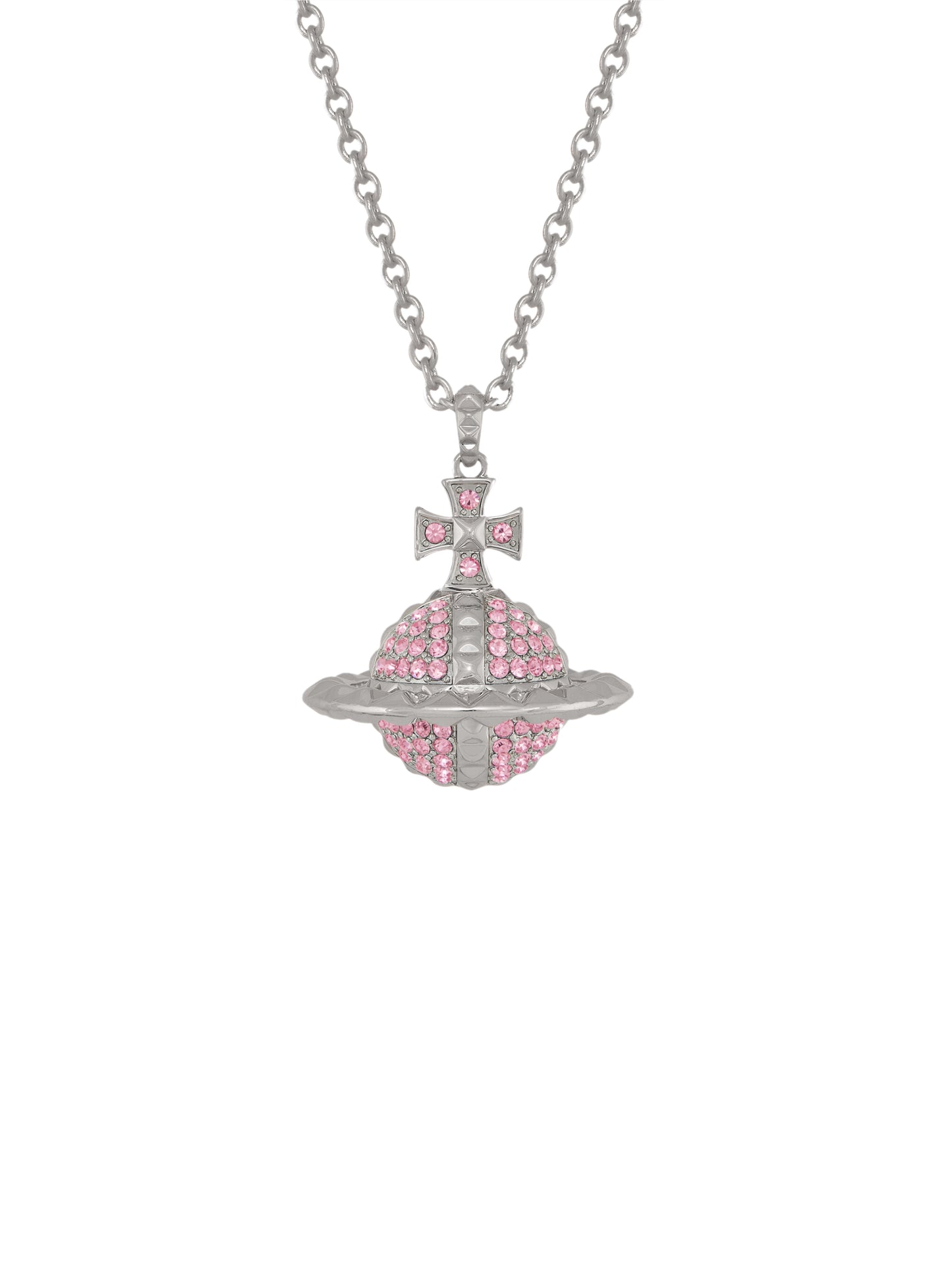 Vivienne Westwood Mayfair Large Orb Pendant Necklace Light Rose Pink