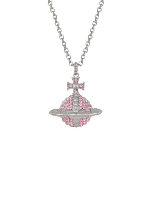 Vivienne Westwood Mayfair Large Orb Pendant Necklace Light Rose Pink