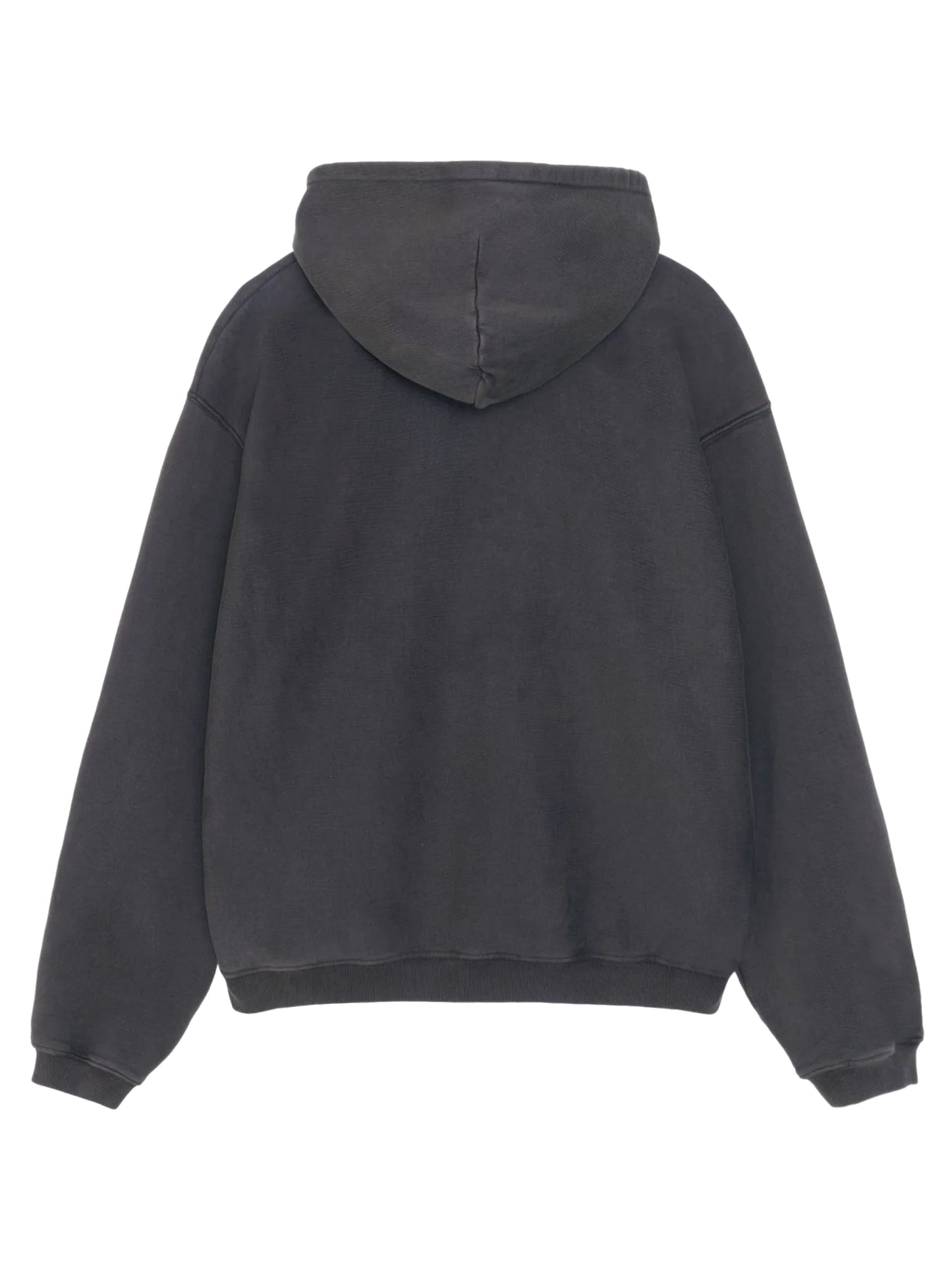 Stussy Faded Graphic Zip Hoodie Washed Black
