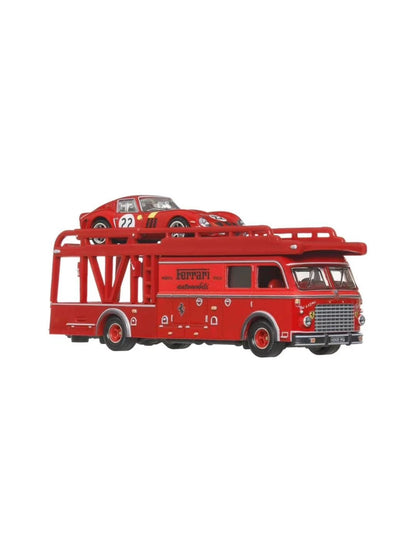 Hot Wheels 1:64 Premium Team Transport Ferrari 250 GTO #22 with Fiat 642 RN2 Bartoletti Transporter