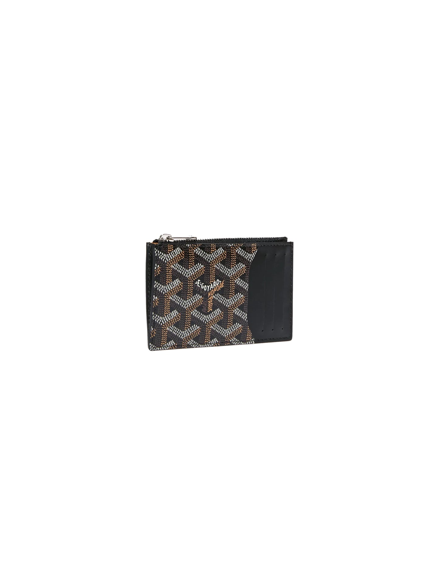 Goyard Bourbon Zipped Card Holder Black