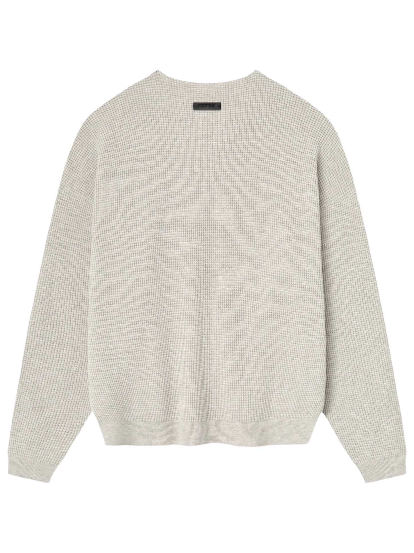 Essentials 25FW Waffle Crewneck Sweater Heather Stone