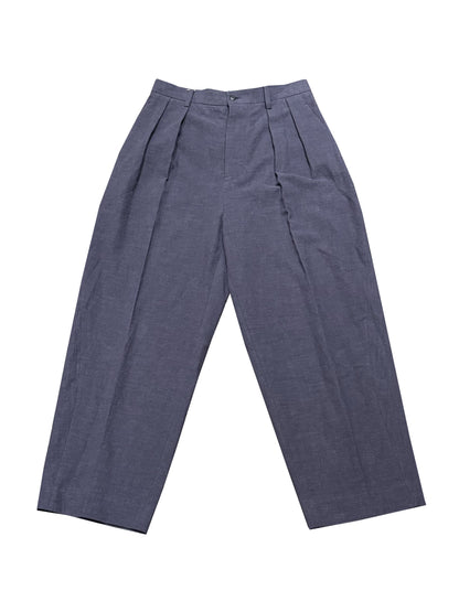refomed REPT-AN001 Cotton Linen Pants Navy