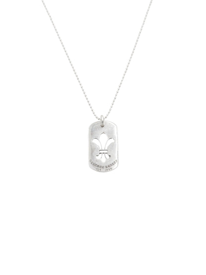 Chrome Hearts Large Fleur Dog Tag Sliver
