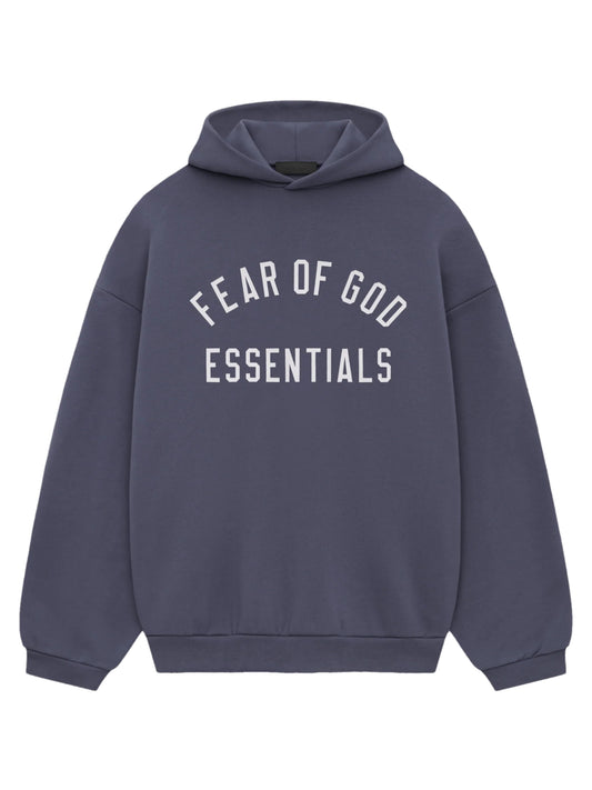 Essentials 25Ss Fleece Hoodie Marine