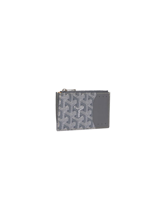 Goyard Bourbon Zipped Card Holder Grey