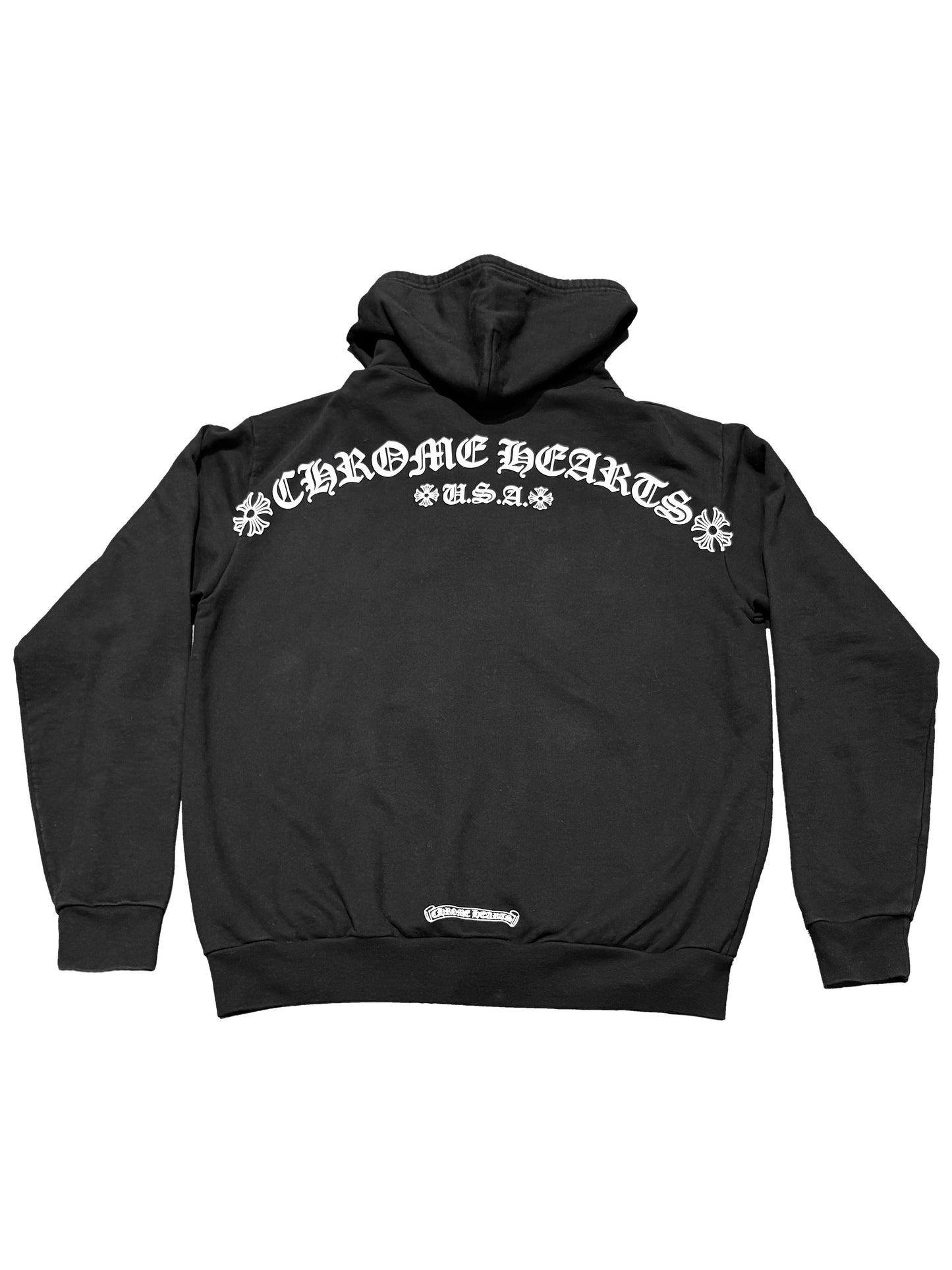 Chrome Hearts T Logo Zip Hoodie Black M C118343633-Used