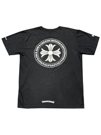 Chrome Hearts Plus Cross Script Circle Logo Back Pocket Tee Black L C119058820-Used