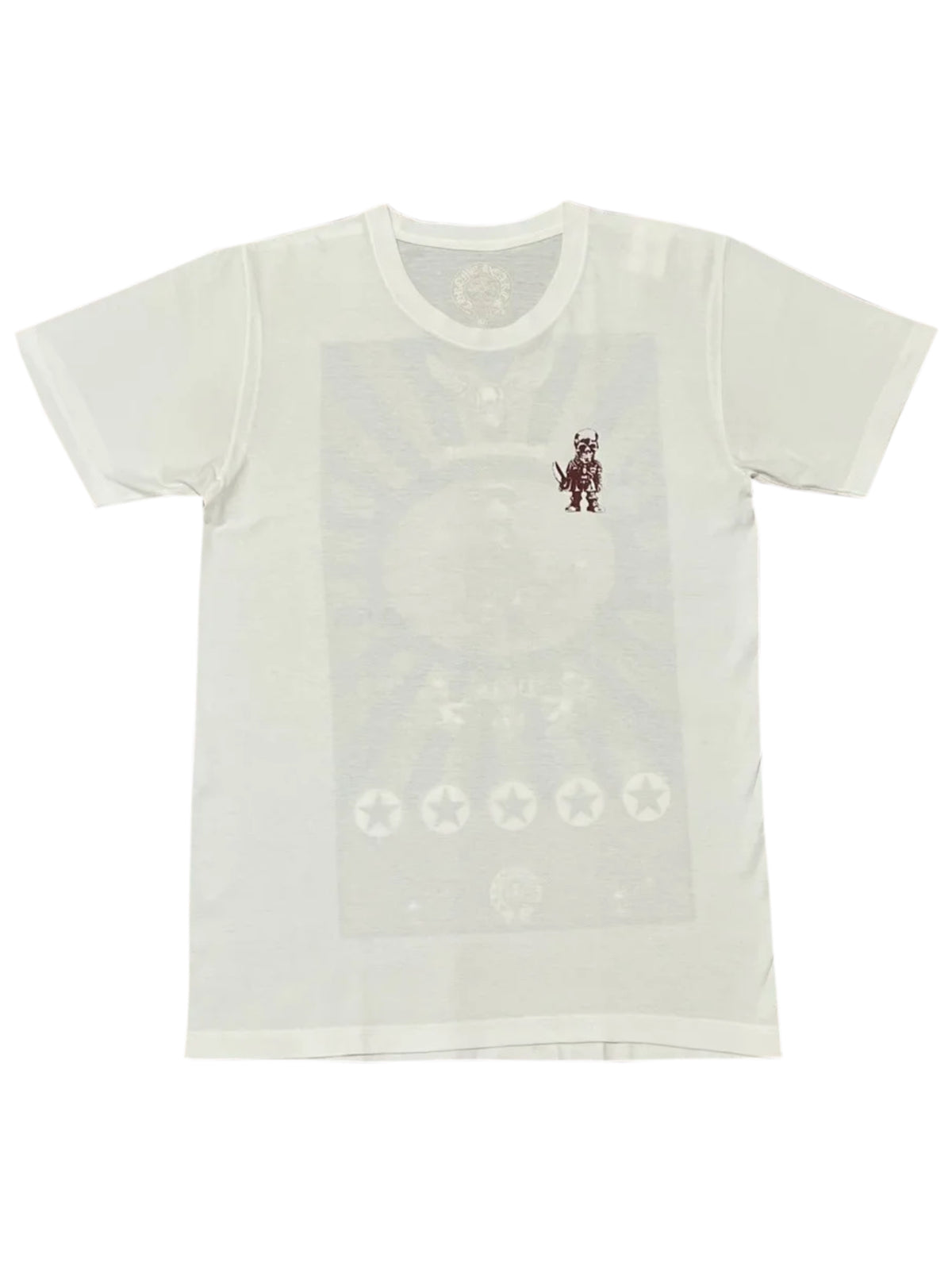 Chrome Hearts Foti Skull Japan Samurai Tee White