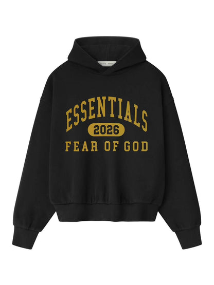 Essentials 25 Holiday Classic Hoodie Vintage Black