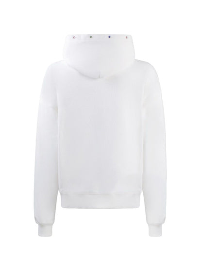 GODD BRAND Rainbow Rhinestone Hoodie White